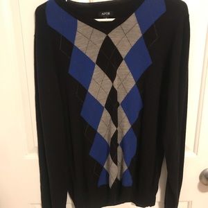 APT 9 argyle sweater